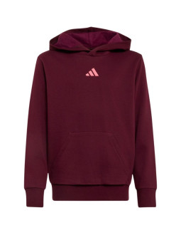 Bluza dla dzieci adidas essentials hoodie bordowa kt3380