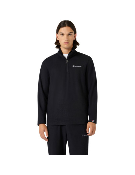 Bluza polarowa męska champion half zip top czarna 220446 kk001
