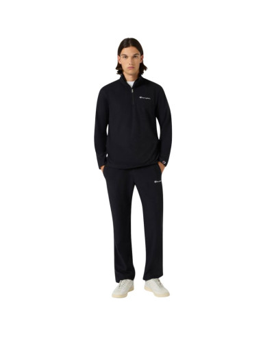 Bluza polarowa męska champion half zip top czarna 220446 kk001