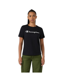 Koszulka damska champion short sleeve czarna 118428 kk001