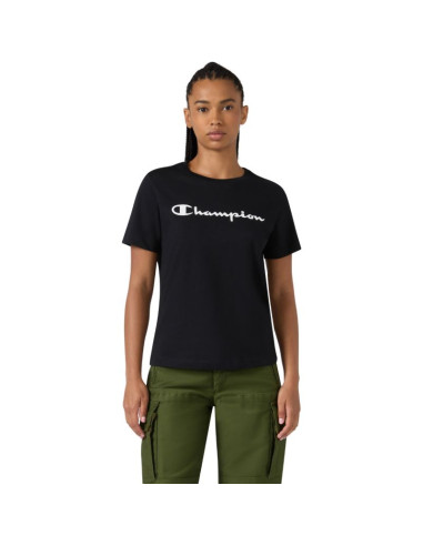 Koszulka damska champion short sleeve czarna 118428 kk001