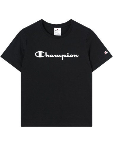 Koszulka damska champion short sleeve czarna 118428 kk001