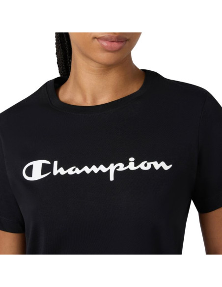 Koszulka damska champion short sleeve czarna 118428 kk001