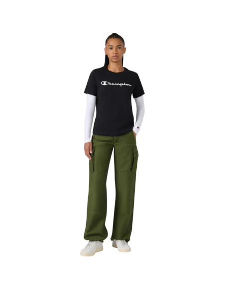 Koszulka damska champion short sleeve czarna 118428 kk001