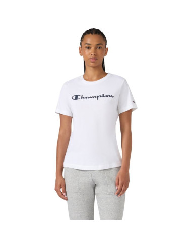 Koszulka damska champion short sleeve biała 118428 ww001