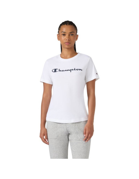 Koszulka damska champion short sleeve biała 118428 ww001