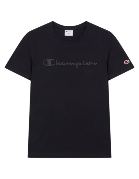 Koszulka damska champion short sleeve czarna 119125 kk001