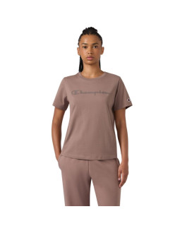 Koszulka damska champion short sleeve ciemny beż 119125 ms513