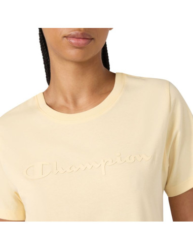 Koszulka damska champion short sleeve żółta 119125 ys175