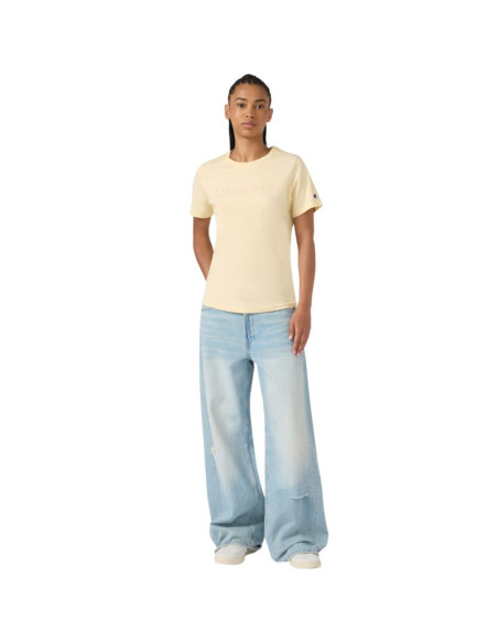 Koszulka damska champion short sleeve żółta 119125 ys175