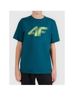 T-shirt bawełniany chłopięcy 4f 4fjwaw26ttshm3508-40s