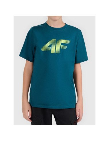 T-shirt bawełniany chłopięcy 4f 4fjwaw26ttshm3508-40s