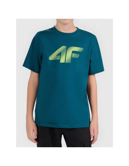 T-shirt bawełniany chłopięcy 4f 4fjwaw26ttshm3508-40s