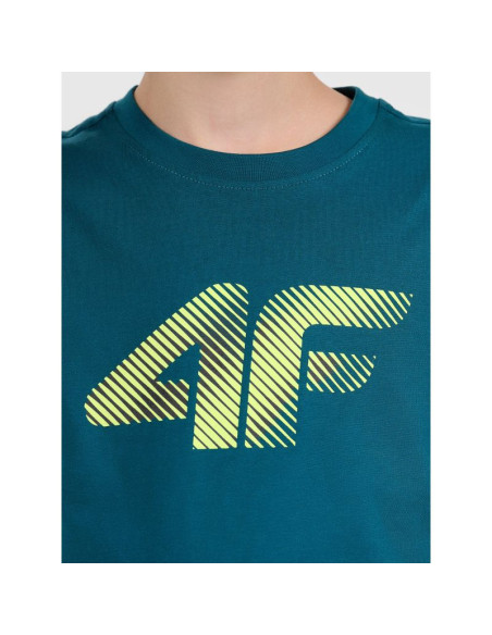 T-shirt bawełniany chłopięcy 4f 4fjwaw26ttshm3508-40s