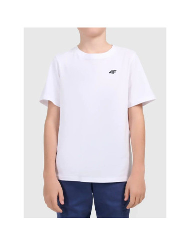 T-shirt bawełniany chłopięcy 4f 4fjwmm00ttshm3603-10s