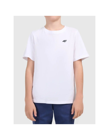 T-shirt bawełniany chłopięcy 4f 4fjwmm00ttshm3603-10s