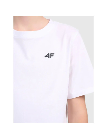 T-shirt bawełniany chłopięcy 4f 4fjwmm00ttshm3603-10s