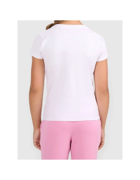 T-shirt bawełniany dziewczęcy 4f 4fjwmm00ttshf3615-10s