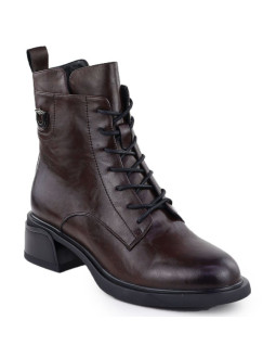 Skórzane botki damskie workery brązowe filippo dbt7369