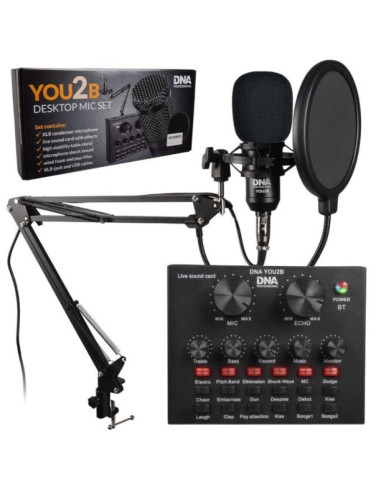 Dna you2b - zestaw mikrofon interfejs audio, statyw