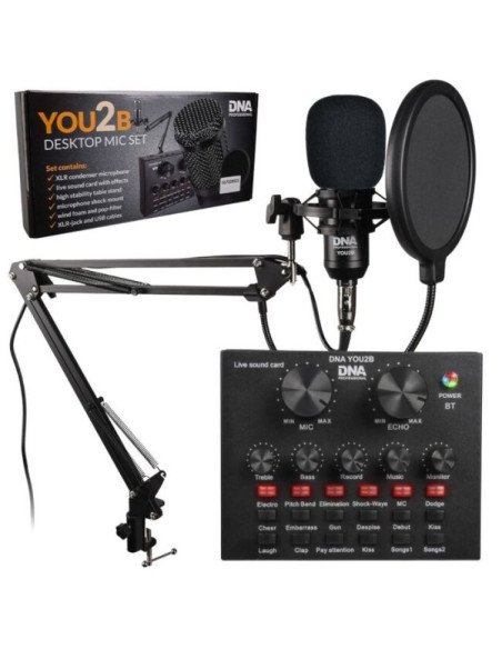 Dna you2b - zestaw mikrofon interfejs audio, statyw