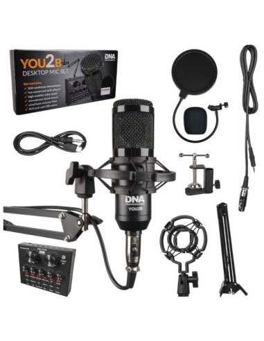 Dna you2b - zestaw mikrofon interfejs audio, statyw