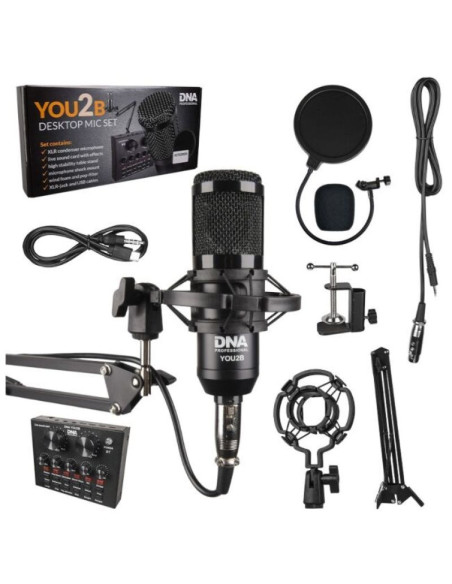 Dna you2b - zestaw mikrofon interfejs audio, statyw