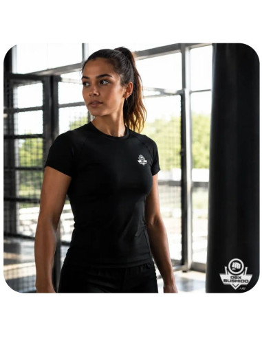 Rashguard damski czarny combatwear koszulka | dbx bushido