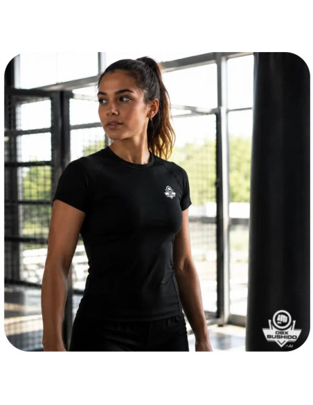 Rashguard damski czarny combatwear koszulka | dbx bushido