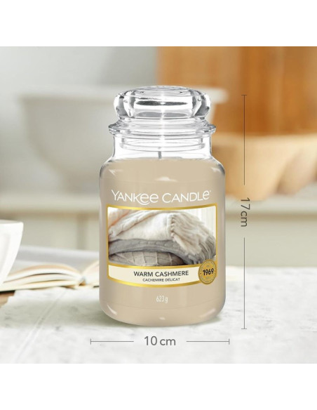 Świeca duża warm cashmere yankee