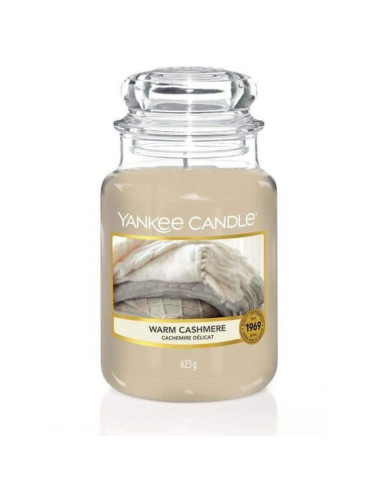 Świeca duża warm cashmere yankee