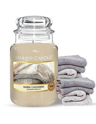 Świeca duża warm cashmere yankee