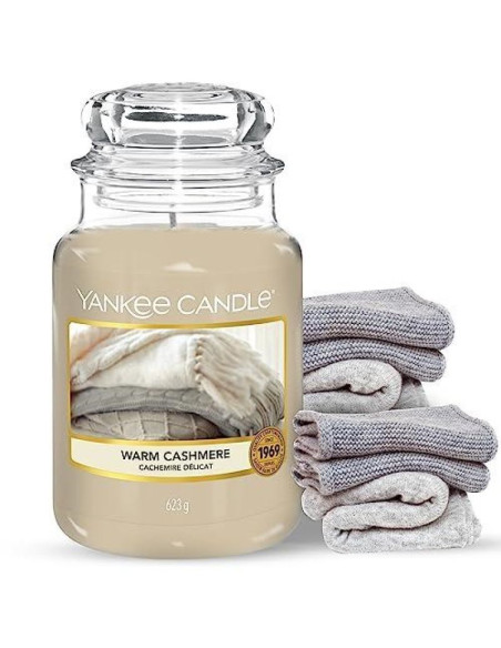 Świeca duża warm cashmere yankee