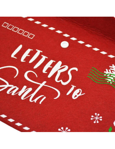 Koperta świąteczna list do świętego mikołaja filcowa 38x30cm letters santa
