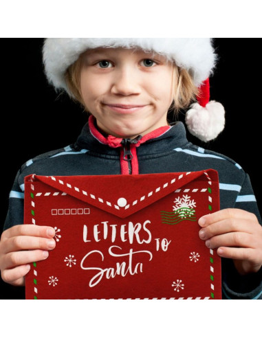 Koperta świąteczna list do świętego mikołaja filcowa 38x30cm letters santa