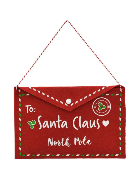 Koperta świąteczna list do świętego mikołaja filcowa 38x30cm santa claus