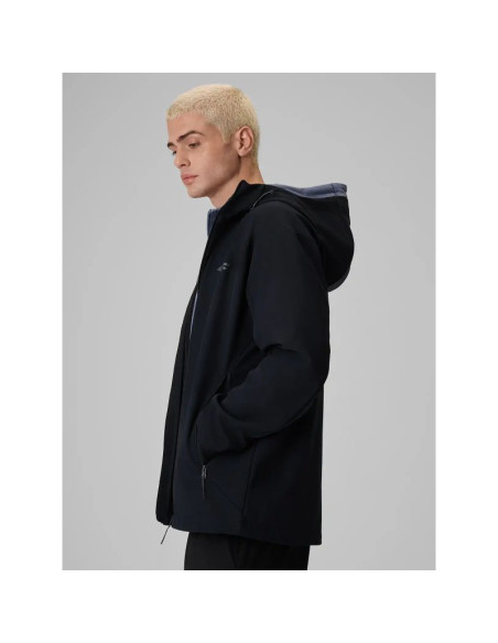 Kurtka typu softshell z kapturem męska 4f 4fwaw26tsofm608-20s