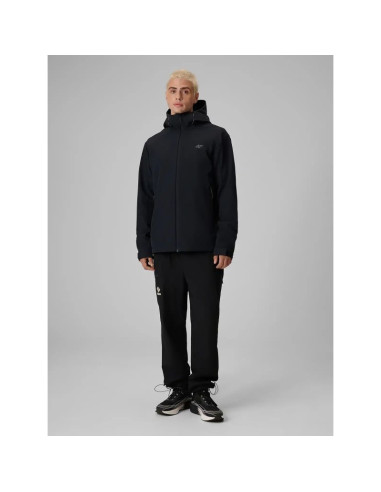 Kurtka typu softshell z kapturem męska 4f 4fwaw26tsofm608-20s
