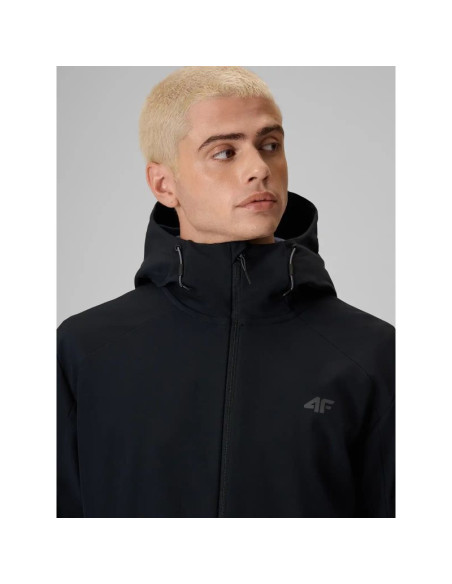 Kurtka typu softshell z kapturem męska 4f 4fwaw26tsofm608-20s