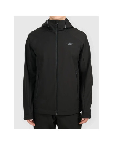 Kurtka typu softshell z kapturem męska 4f 4fwaw26tsofm608-20s
