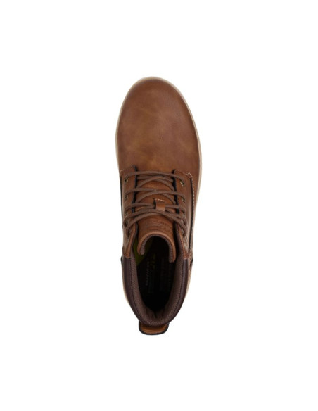 Buty męskie skechers garlan deno brązowe 205235 brn