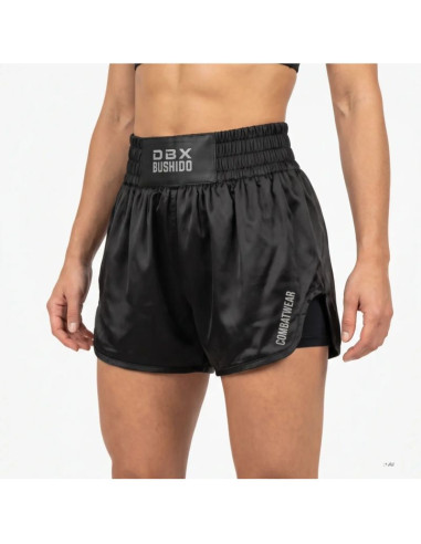 Spodenki tajskie damskie czarne combatwear | dbx bushido