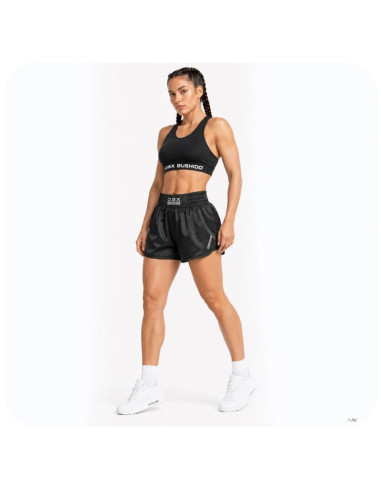 Spodenki tajskie damskie czarne combatwear | dbx bushido