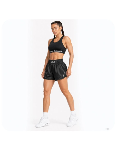 Spodenki tajskie damskie czarne combatwear | dbx bushido