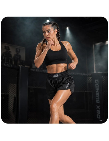 Spodenki tajskie damskie czarne combatwear | dbx bushido