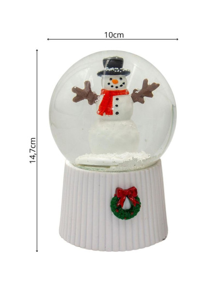 Kula śnieżna grająca 147mm led bałwan