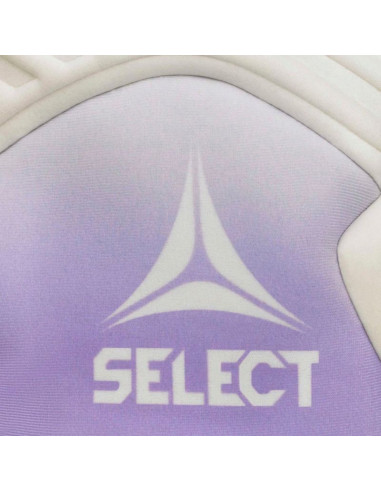 Rękawice bramkarskie select 89 women v26 fioletowo-biało-limonkowe 500097