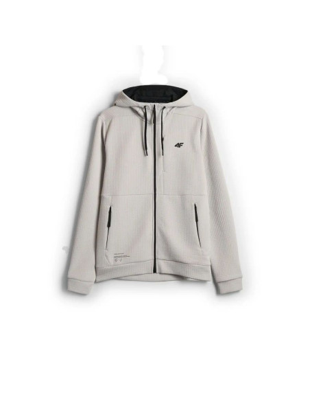 Bluza treningowa regular ze strukturalnej dzianiny męska 4f 4fwaw26tfswm0891-11s