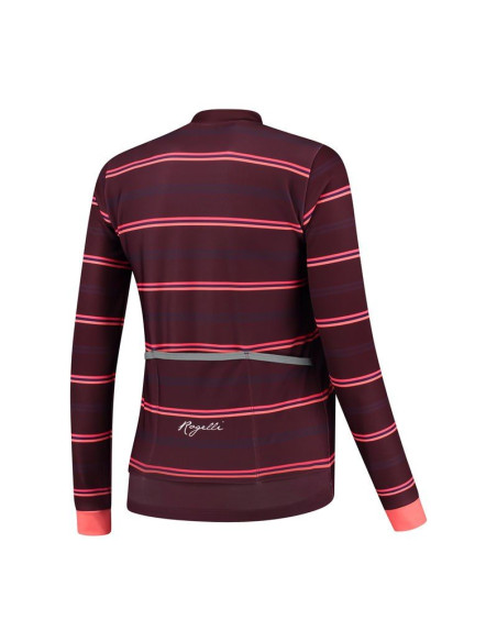 Rogelli kurtka zimowa damska stripe bordowa l