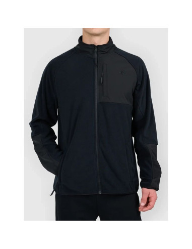 Polar ze stójką z panelem z materiału typu softshell męski 4f 4fwaw26tflem480-20s